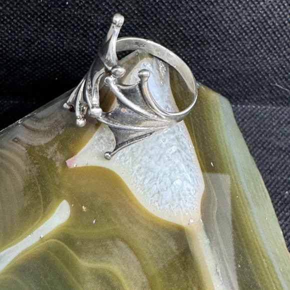 Sterling Silver Bat Wing Ring - Picture 2 of 5